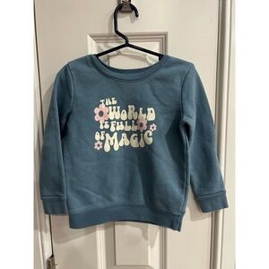 Garanimals Toddler Girls World Is Full Of Magic Sweatshirt Blue 3T GTGF2345212